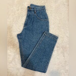 LL Bean Vintage 90s Light Wash Baggy Wide Leg Denim Jeans Size 12 Made In USA